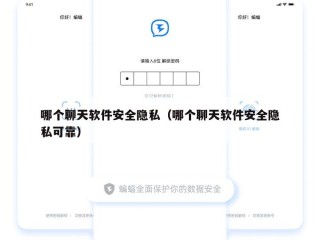 哪个聊天软件安全隐私（哪个聊天软件安全隐私可靠）