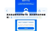 英文安全聊天软件哪个好（英文聊天软件有哪些）