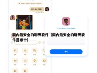 国内最安全的聊天软件（国内最安全的聊天软件是哪个）