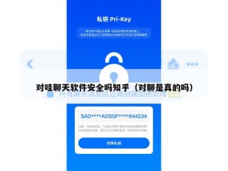对哇聊天软件安全吗知乎（对聊是真的吗）