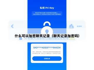 什么可以加密聊天记录（聊天记录加密码）