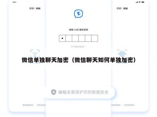 微信单独聊天加密（微信聊天如何单独加密）