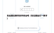 东扯西拉聊天软件安全吗（东拉西扯打一数字）