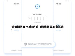 微信聊天有rsa加密吗（微信聊天加密算法）