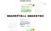 蝙蝠加密聊天下载入口（蝙蝠加密是干嘛的）