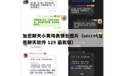 加密聊天小黄鸡表情包图片（secret加密聊天软件 129 最新版）