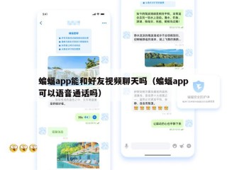 蝙蝠app能和好友视频聊天吗（蝙蝠app可以语音通话吗）