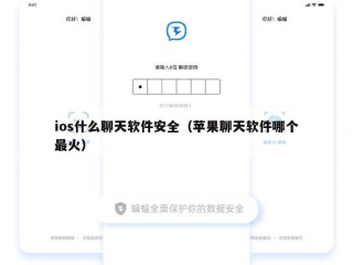 ios什么聊天软件安全（苹果聊天软件哪个最火）