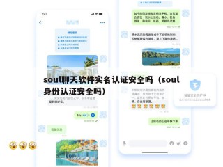 soul聊天软件实名认证安全吗（soul身份认证安全吗）