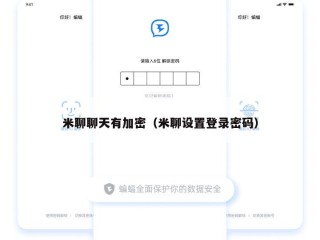 米聊聊天有加密（米聊设置登录密码）