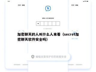 加密聊天的人叫什么人来着（secret加密聊天软件安全吗）