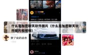什么是加密聊天软件图片（什么是加密聊天软件图片和视频）