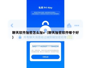 聊天软件加密怎么加v（聊天加密软件哪个好）