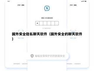 国外安全隐私聊天软件（国外安全的聊天软件）