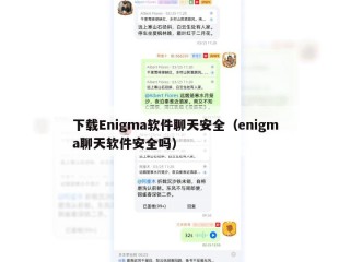 下载Enigma软件聊天安全（enigma聊天软件安全吗）