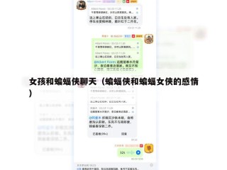 女孩和蝙蝠侠聊天（蝙蝠侠和蝙蝠女侠的感情）