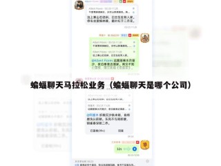 蝙蝠聊天马拉松业务（蝙蝠聊天是哪个公司）
