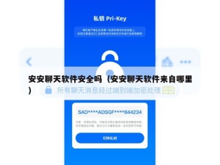 安安聊天软件安全吗（安安聊天软件来自哪里）