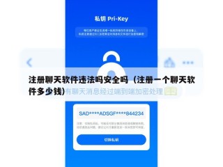 注册聊天软件违法吗安全吗（注册一个聊天软件多少钱）