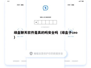 绿盒聊天软件是真的吗安全吗（绿盒子ceo）