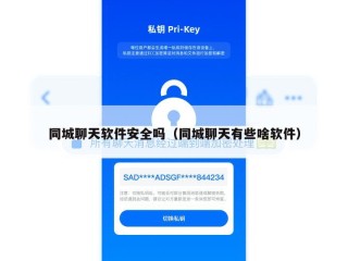 同城聊天软件安全吗（同城聊天有些啥软件）