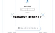 匿名聊天网安全（匿名聊天平台）