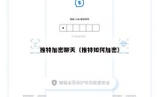 推特加密聊天（推特如何加密）