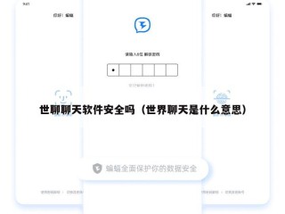 世聊聊天软件安全吗（世界聊天是什么意思）