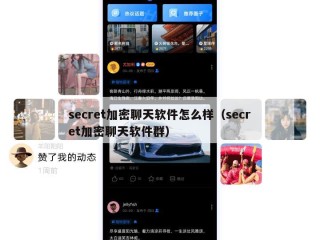 secret加密聊天软件怎么样（secret加密聊天软件群）