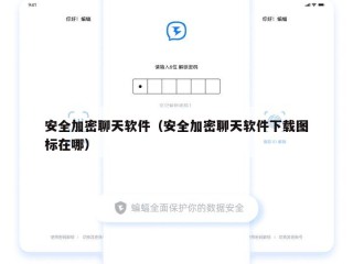 安全加密聊天软件（安全加密聊天软件下载图标在哪）