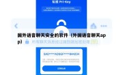 国外语音聊天安全的软件（外国语音聊天app）