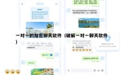 一对一的加密聊天软件（破解一对一聊天软件）