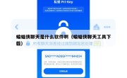 蝙蝠侠聊天是什么软件啊（蝙蝠侠聊天工具下载）