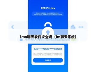 imo聊天软件安全吗（im聊天系统）