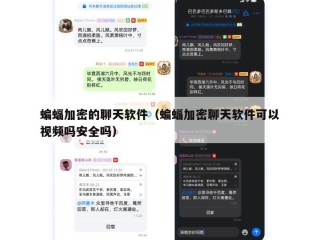 蝙蝠加密的聊天软件（蝙蝠加密聊天软件可以视频吗安全吗）