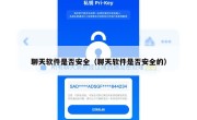 聊天软件是否安全（聊天软件是否安全的）