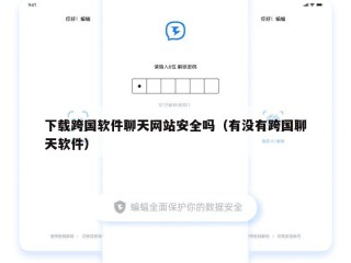 下载跨国软件聊天网站安全吗（有没有跨国聊天软件）