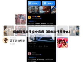 糯米聊天软件安全吗吗（糯米软件是什么）