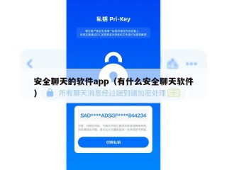 安全聊天的软件app（有什么安全聊天软件）
