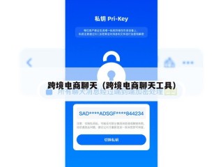 跨境电商聊天（跨境电商聊天工具）