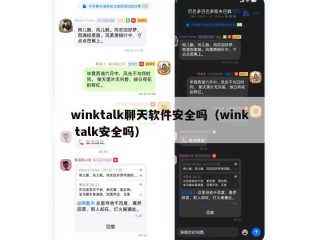 winktalk聊天软件安全吗（wink talk安全吗）