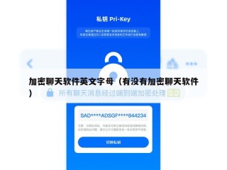 加密聊天软件英文字母（有没有加密聊天软件）