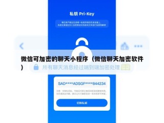 微信可加密的聊天小程序（微信聊天加密软件）