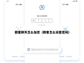 群里聊天怎么加密（群里怎么设置密码）