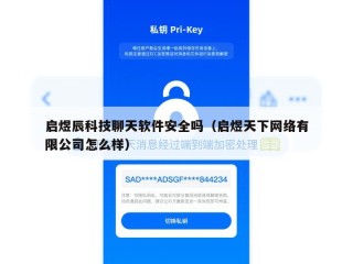 启煜辰科技聊天软件安全吗（启煜天下网络有限公司怎么样）