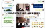 二进制加密聊天软件（解密二进制文件的软件）