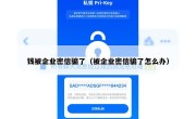 钱被企业密信骗了（被企业密信骗了怎么办）