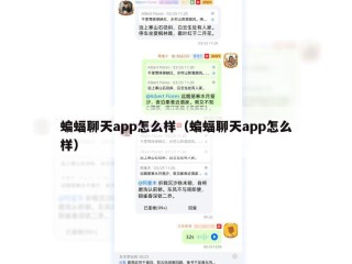 蝙蝠聊天app怎么样（蝙蝠聊天app怎么样）