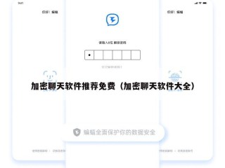 加密聊天软件推荐免费（加密聊天软件大全）