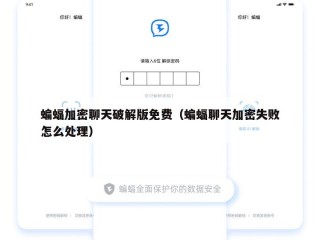 蝙蝠加密聊天破解版免费（蝙蝠聊天加密失败怎么处理）